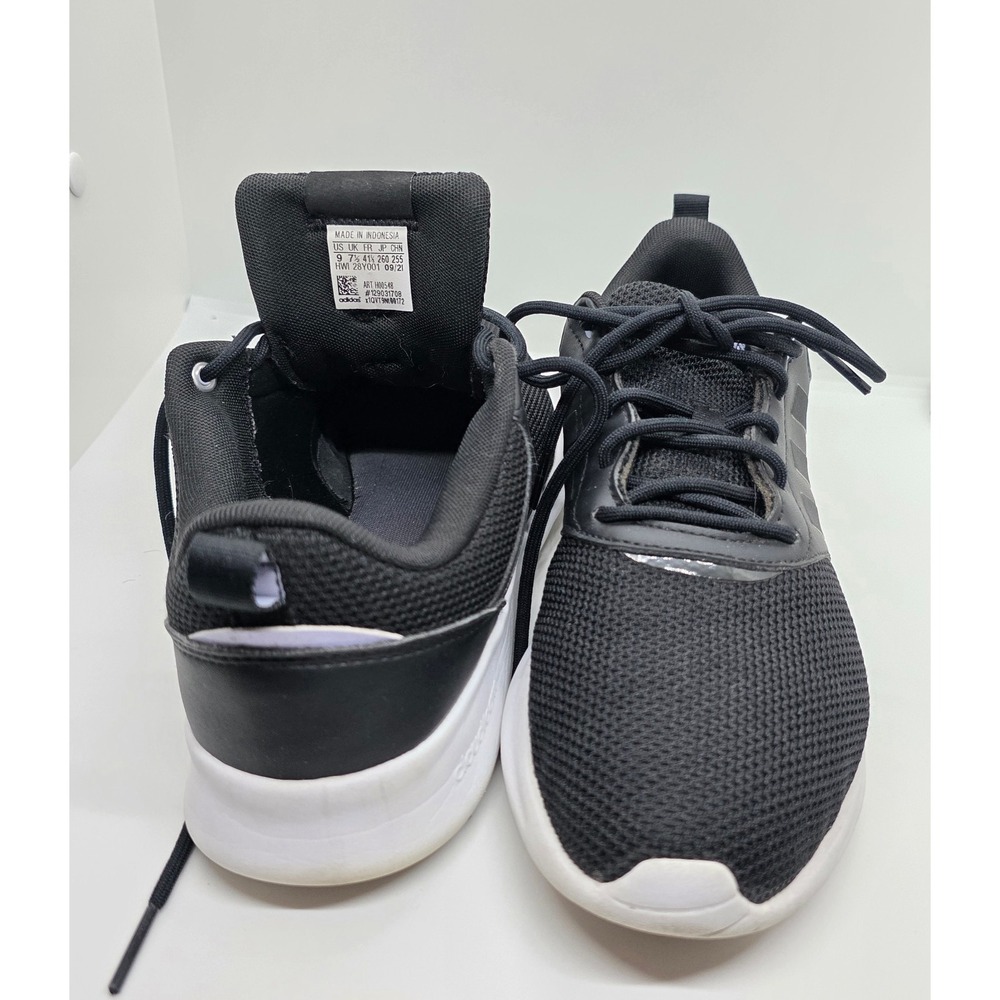 adidas QT Racer 2.0 Cloudfoam Shoes Black White Men's Size 9 H00548 - Picture 10 of 11